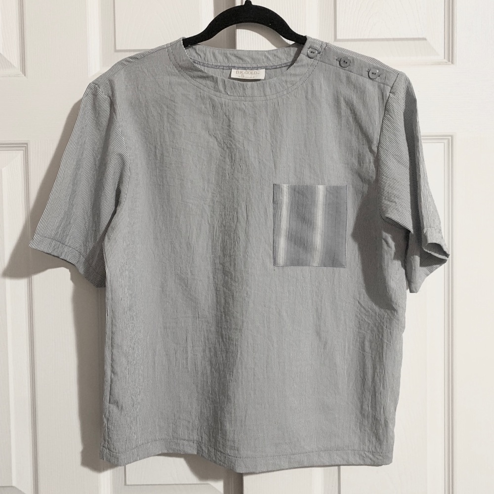 Dk Gold By Donnkenny Small Womens Blouse Striped